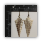 arrowhead shaped earrings made from elk antler